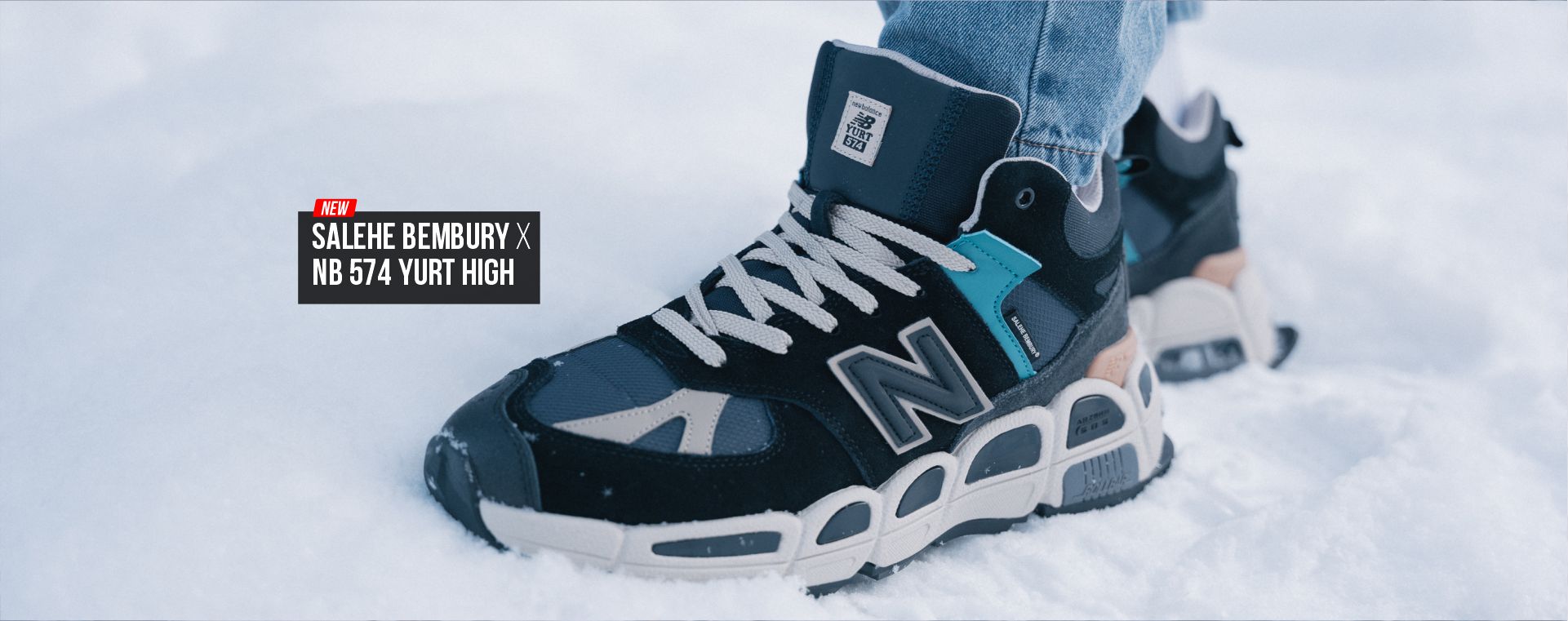 SALEHE BEMBURY X NEW BALANCE 574 'YURT' HIGH SALEHE BEMBURY X NEW BALANCE 574 'YURT' HIGH