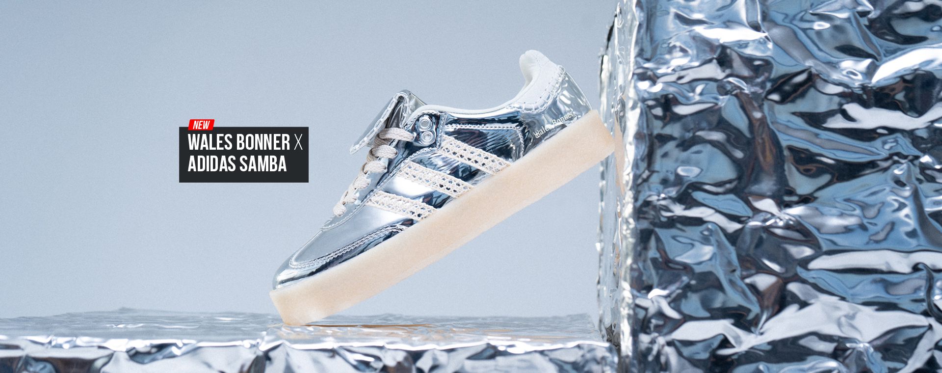 WALES BONNER X ADIDAS SAMBA 'SILVER METALLIC' WALES BONNER X ADIDAS SAMBA 'SILVER METALLIC'