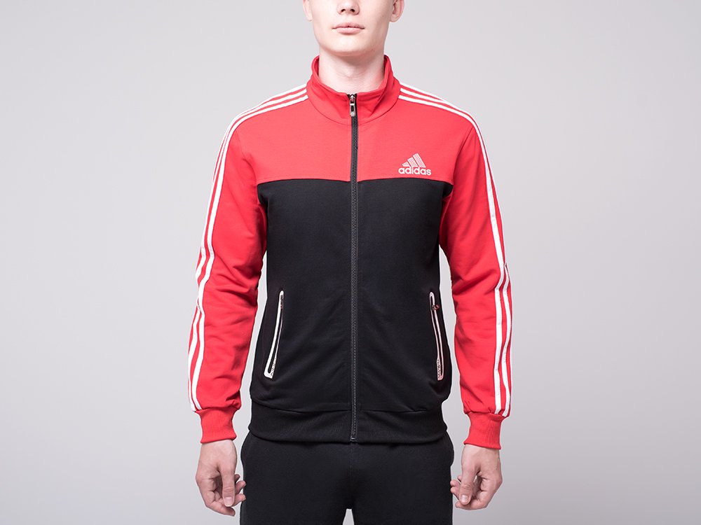 Олимпийка Adidas цвет Чёрный/красный купить по цене 990 рублей в интернет-магазине redsneaker.ru с доставкой ☑️