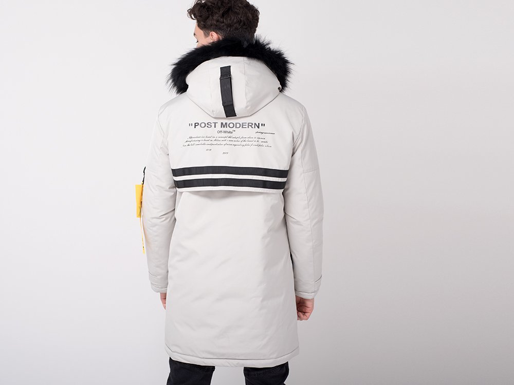 Белая парка off White