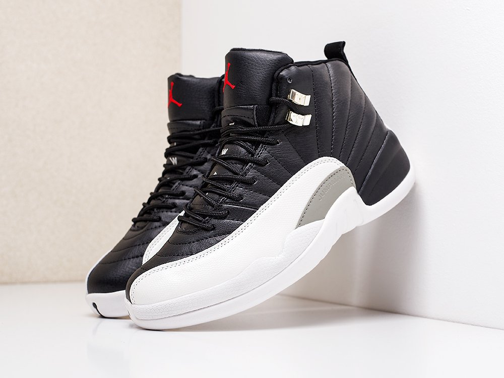 Nike air jordan 12 black discount