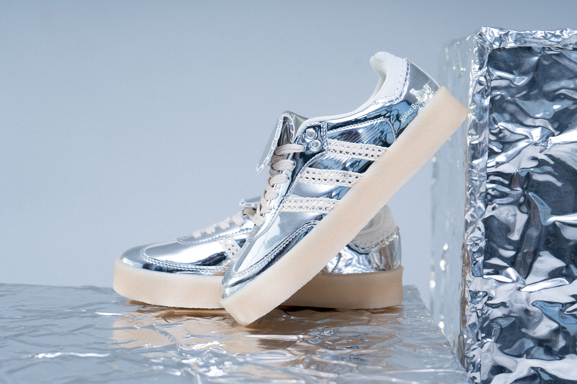 WALES BONNER X ADIDAS SAMBA 'SILVER METALLIC'