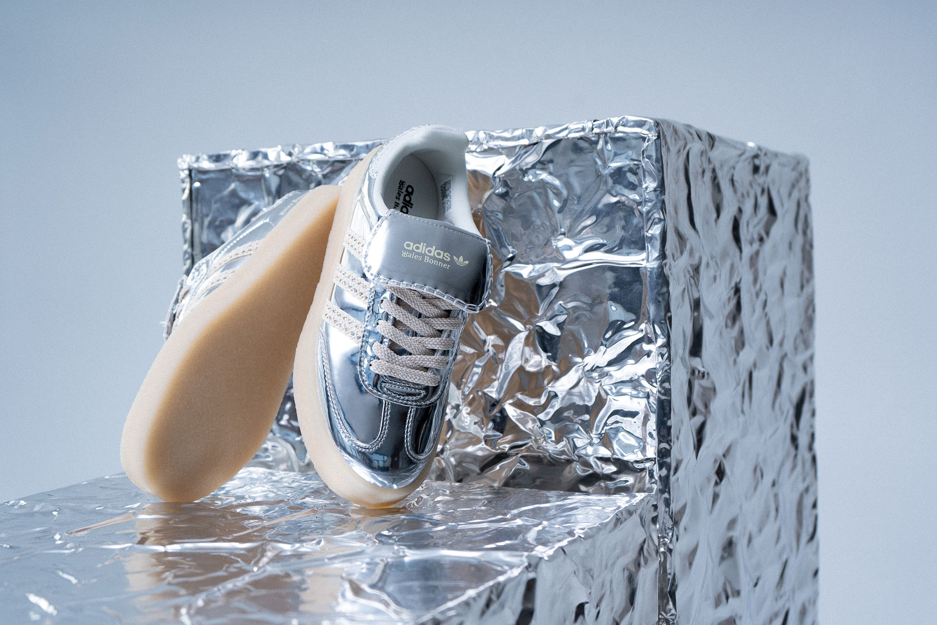 WALES BONNER X ADIDAS SAMBA 'SILVER METALLIC'